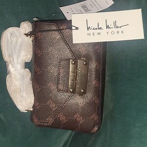 Nicole Miller logo chain purse NWT